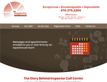 Tablet Screenshot of inspectorcallcenter.com